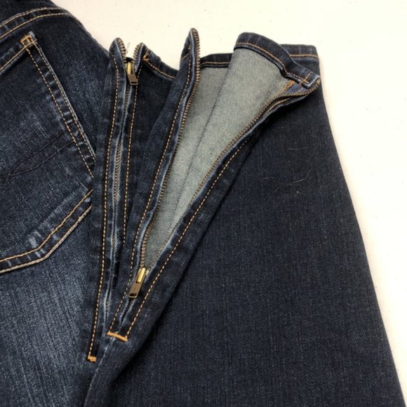 VINTAGE LUCKY BRAND JEANS CHARLIE SKINNY 10/30x30 ZIPPERS🍀 LUCKY YOU 🍀 - Picture 2 of 12